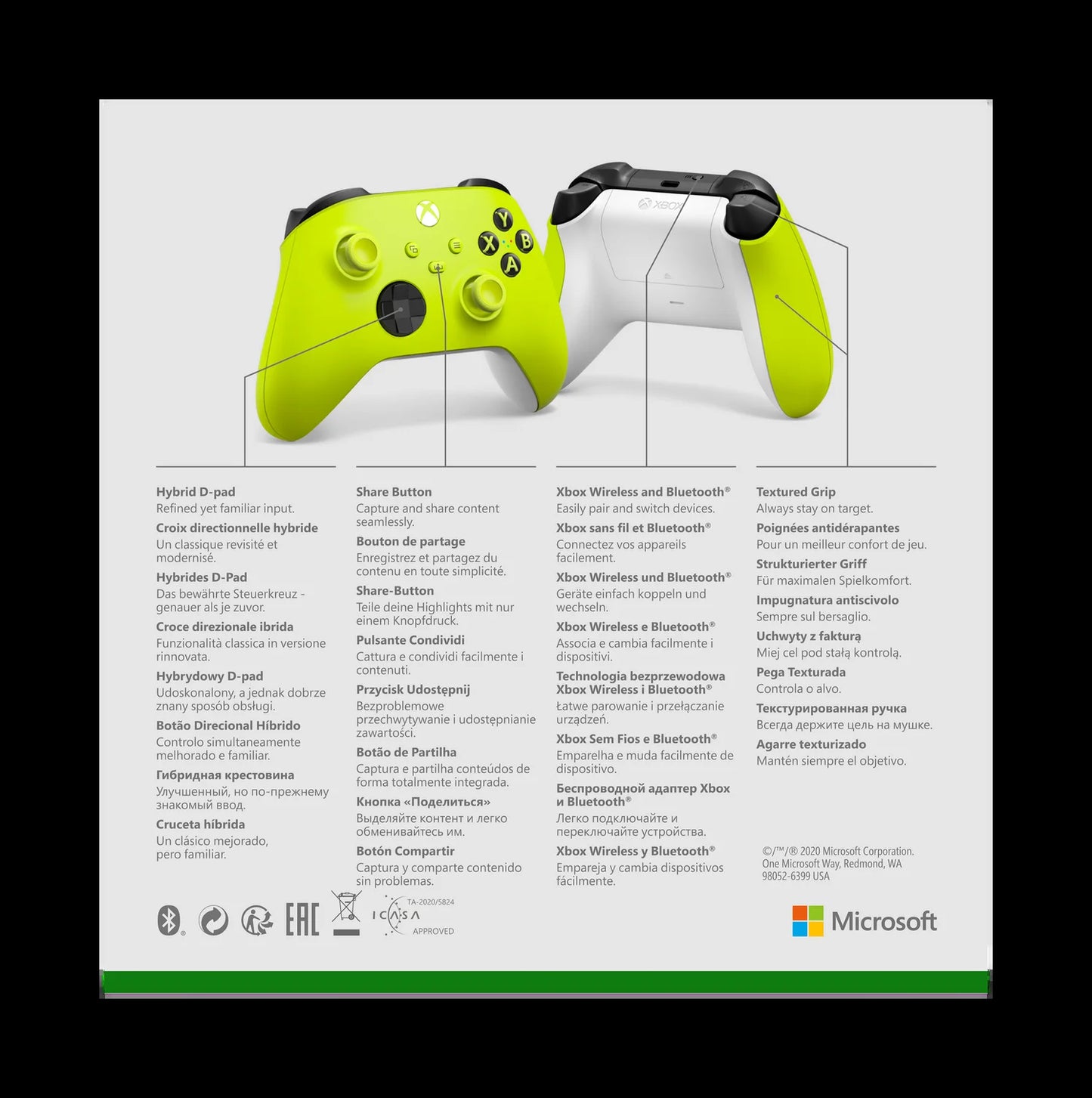 Microsoft Wireless Controller - Electric Volt