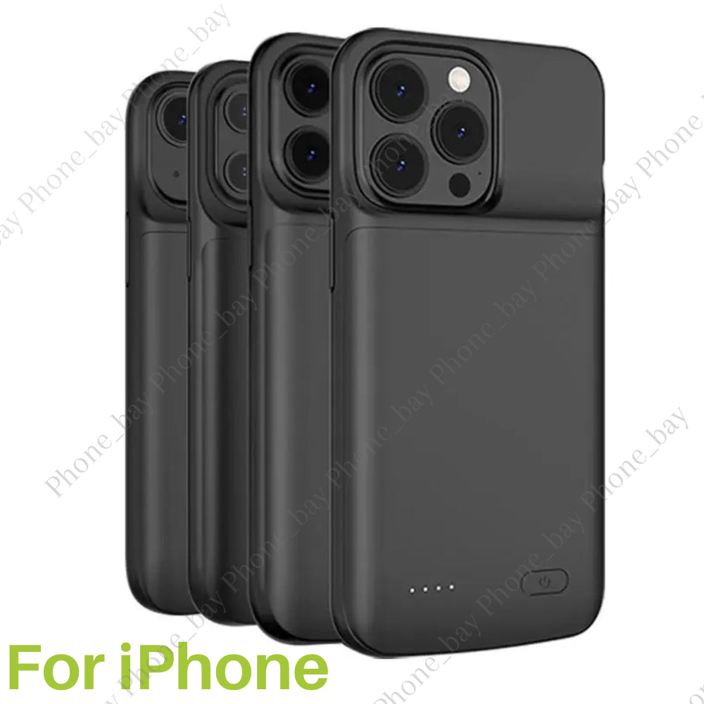 For Iphone 12 13 14 11 8 External Battery Charger Case Power Bank Charging Cover