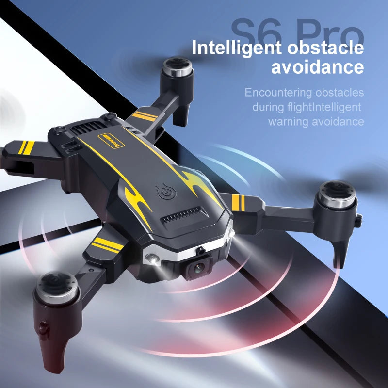 S6 Pro Drone Professional 4K HD Camera Foldable Quadcopter Aerial S6 GPS RC Helicopter FPV WIFI Obstacle Avoidance Toys