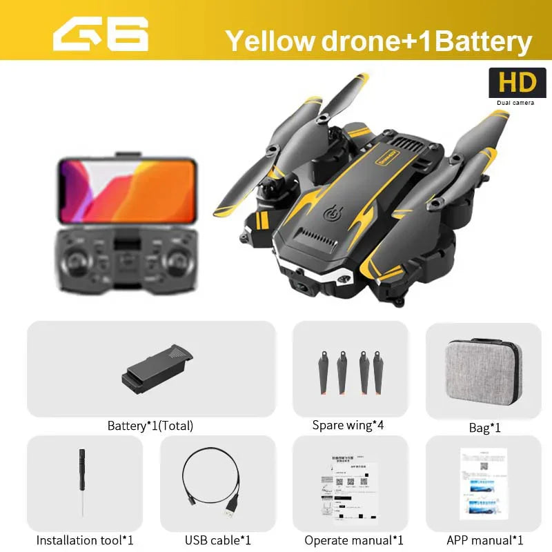 S6 Pro Drone Professional 4K HD Camera Foldable Quadcopter Aerial S6 GPS RC Helicopter FPV WIFI Obstacle Avoidance Toys