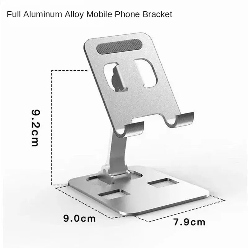 VIKEFON Aluminum Alloy Portable Tablet Holder for Ipad Adjustable Folding Lazy Desktop Live Mobile Phone Stand Mount Support